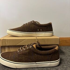 Vans BROWN Plaid shoes